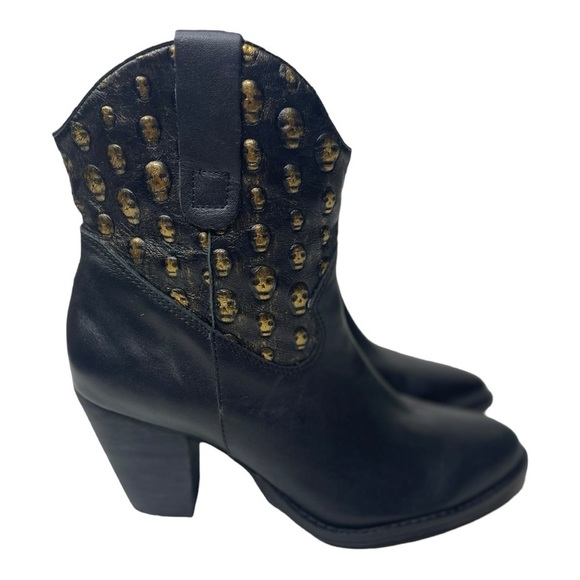 NWOT Modern Vice Women’s Scully Black Leather Ankle Boots - Picture 4 of 13